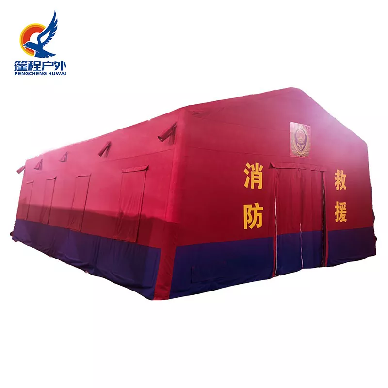 Napihljiv gasilski šotor